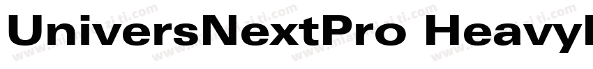 UniversNextPro HeavyItalic字体转换